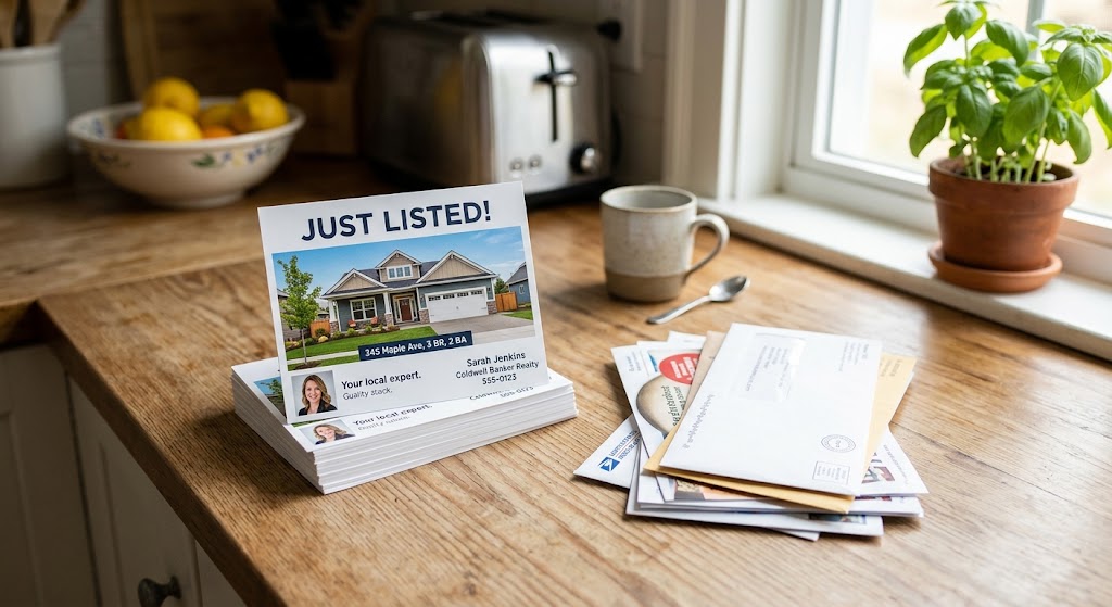 Real estate farming postcards used to generate leads without cold calling